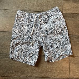 Michael Bastian Blue Patterned Shorts